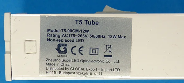 Tubo del LED «T5 LED TUBE» — foto 4 dell'alert A12/00154/22