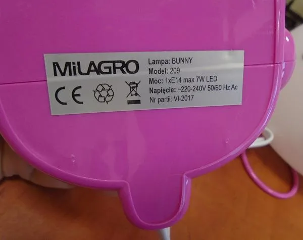 Lampada per bambini «Table Lamp / Bunny» — foto 2 dell'alert A11/0082/18