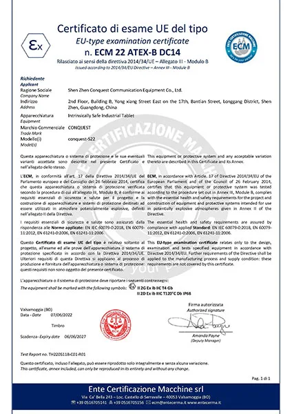 Tablet per atmosfere esplosive — foto 3 dell'alert A12/00949/22