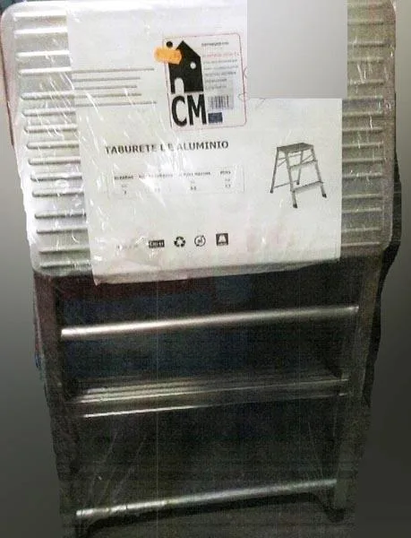 Scaletta a gradini «Taburete de Aluminio ('Aluminium stool')» (Cm)