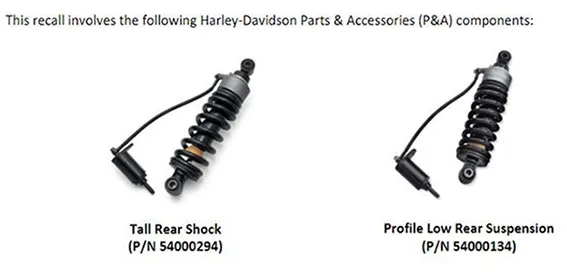Motocicletta/pezzo di ricambio «Tall Rear Shock (P/N 54000294), Profile Low Rear Suspension (P/N 54000134)» — foto 1 dell'alert A12/02569/23