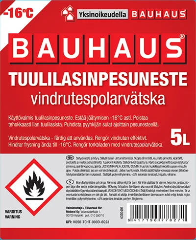 Fluido lavaggio parabrezza auto «Talvine klaasipesuvedelik (ET); Tuulilasinpesuneste (FI)» — foto 4 dell'alert A12/00716/21