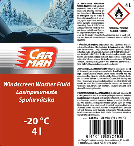Fluido lavaggio parabrezza auto «Talvine klaasipesuvedelik (ET); Tuulilasinpesuneste (FI)» — foto 6 dell'alert A12/00716/21