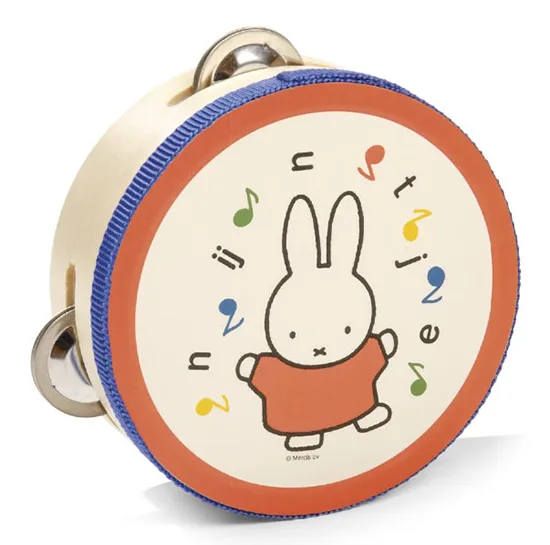 Tamburina giocattolo «Tambourine Nijntje/Miffy» (Bambolino Toys/ TM Essentials BV)