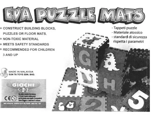 Tappetini rompicapo (EVA PUZZLE MATS)