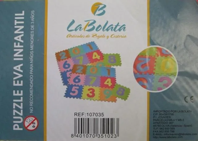 Tappetino puzzle "Puzzle Eva Infantil" &amp; #13; &amp; #13; (La Bolata)