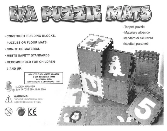 Tappetino rompicapo (EVA PUZZLE MATS)