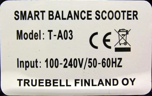 Scooter autobilanciante «TASAPAINOSKOOTTERI ('Self balancing scooter')» — foto 2 dell'alert A12/1434/16
