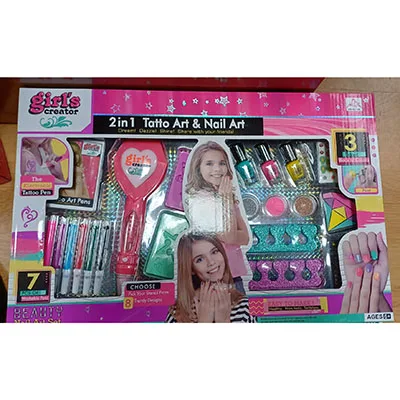 Set di unghie e tatuaggi per bambini «Tatto art and nail art 2 in 1»