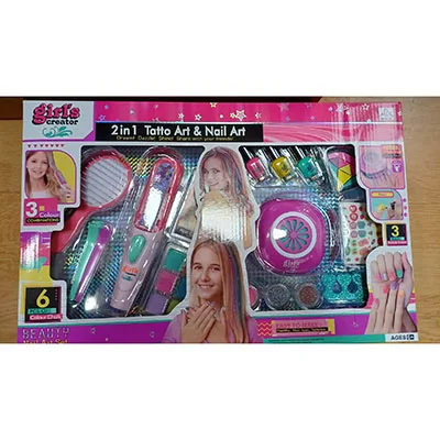 Set di unghie/tatuaggi per bambini «Tattoo art and nail art 2 in 1»