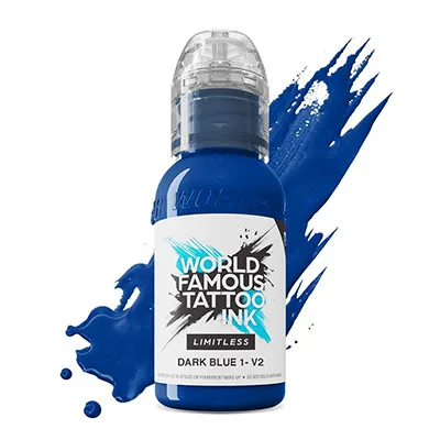 Inchiostro per tatuaggi «TATTOO INK DARK BLUE 1 v2 Limitless» (WORLD FAMOUS)