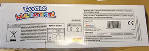 Giocattolo multifunzionale «tavolo multiattività» — foto 2 dell'alert A12/00144/23