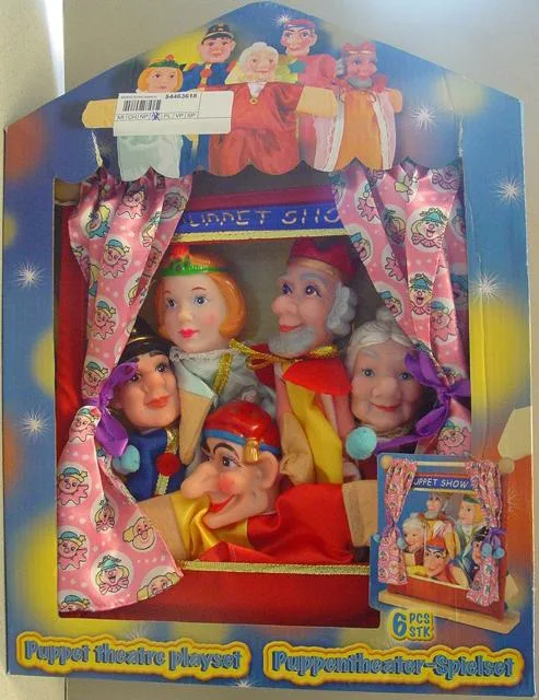 Teatro di burattini, 6 pz (Eddy Toys)