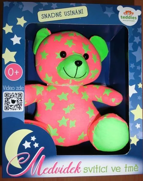 Peluche giocattolo «Teddy bear shining in the dark 21 cm» (Teddies)