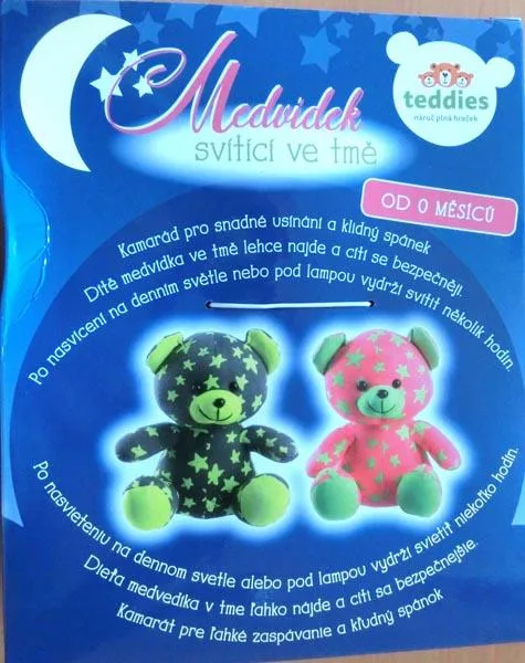 Peluche giocattolo «Teddy bear shining in the dark 21 cm» — foto 2 dell'alert A12/1846/19