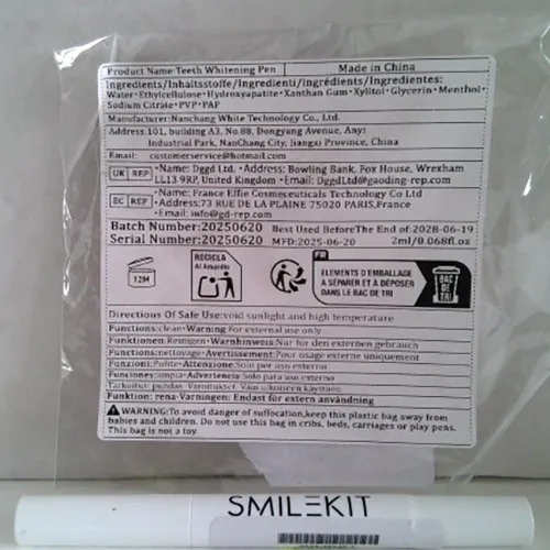 Penna sbiancante per denti «Teeth Whitening pen» — foto 2 dell'alert SR/02406/26