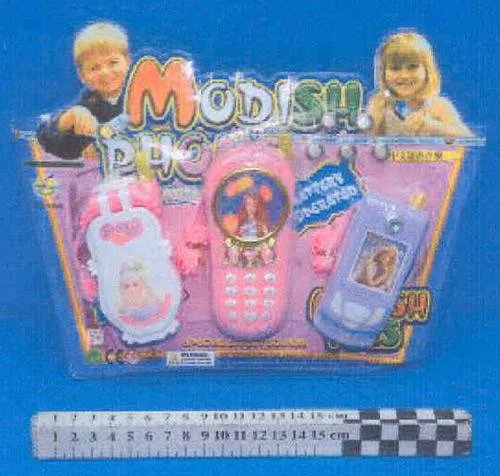 Telefoni giocattolo – blister pack di tre telefoni giocattolo (MODISH PHONE)