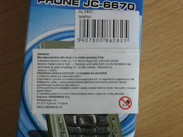 Telefono cellulare giocattolo — foto 2 dell'alert 0453/09