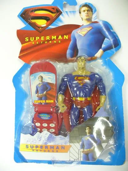 Telefono cellulare giocattolo – Superman Toy Mobile Phone e Figura. Superman ritorna (Unknown)