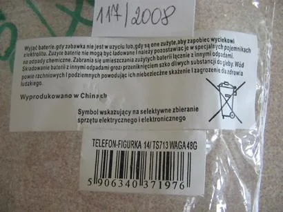 Telefono cellulare giocattolo – Telefon figurka (TOYS)