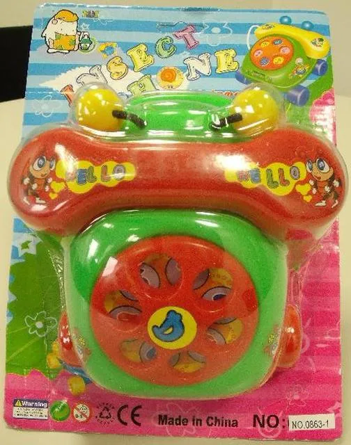 Telefono giocattolo pull-along (Insect Phone)