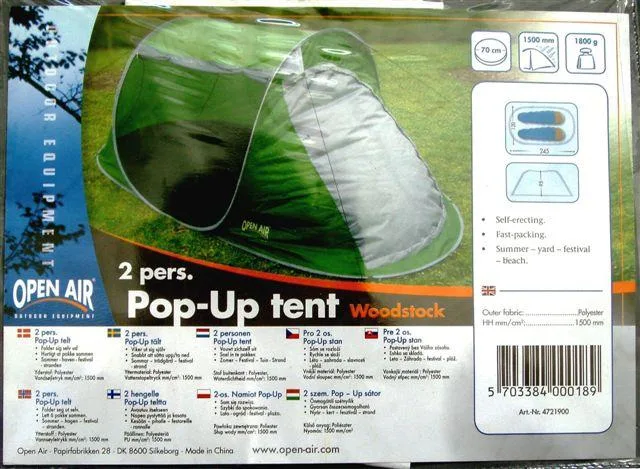 Tenda – Aria aperta (Woodstock)