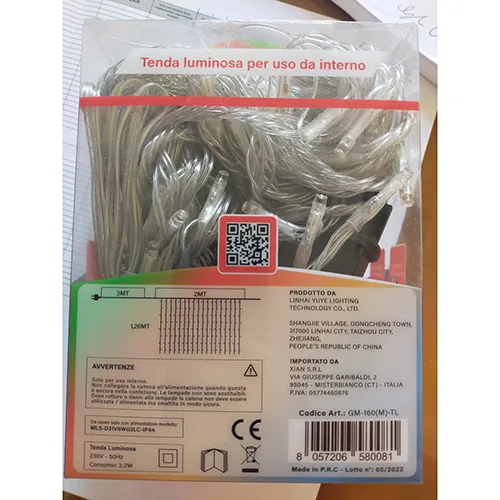 Catena di illuminazione «Tenda luminosa led» — foto 6 dell'alert SR/00819/25