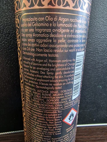 Spruzzo di deodorante «Tesori D'Oriente Hammam» (Tesori d'Oriente)
