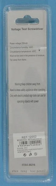 Tester di tensione «TEST PENCIL / Voltage Test Screwdriver» — foto 4 dell'alert A12/1750/18