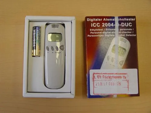 Tester di alcool – Tester di alcool "componenti innovativi per consumatori" — foto 1 dell'alert 0502/07
