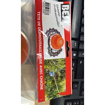 Fissaggio per decespugliatore «Tête de débroussailleuse avec chaine» (BESTJARDIN)