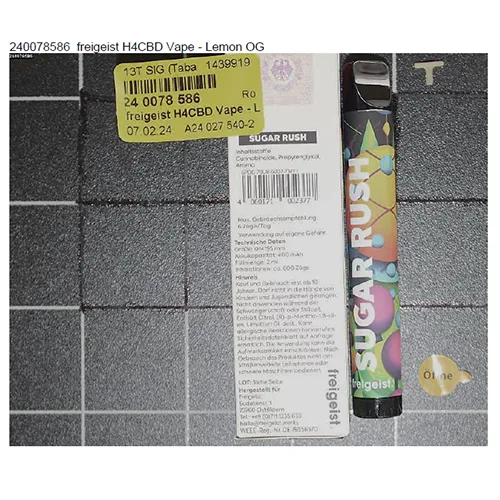 Sigaretta elettronica «THC.P Vape, H4CBD Vape» — foto 7 dell'alert A12/02062/24