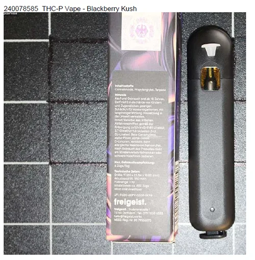Sigaretta elettronica «THC.P Vape, H4CBD Vape» — foto 8 dell'alert A12/02062/24
