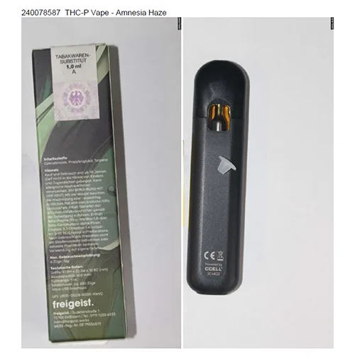 Sigaretta elettronica «THC.P Vape, H4CBD Vape» — foto 9 dell'alert A12/02062/24