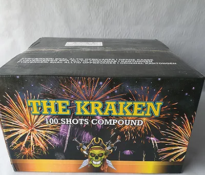Fuochi d'artificio «The Kraken - 100 shot compound» (Fyrværkerieksperten a/s)