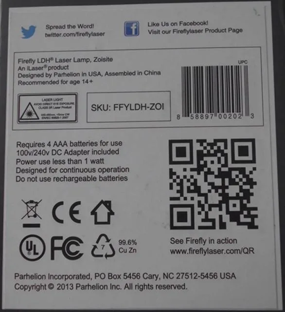Lampada laser «The Little Laser Lamp» — foto 2 dell'alert A11/0070/14