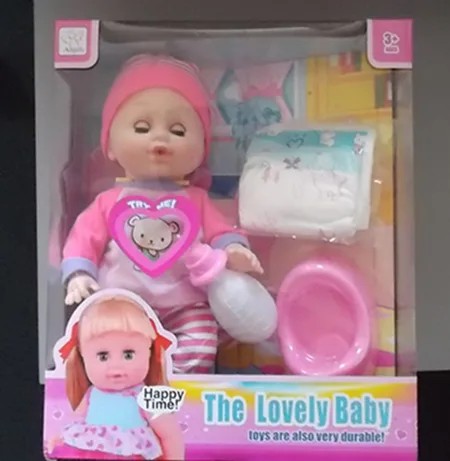 Bambola in plastica con accessori «The Lovely Baby»