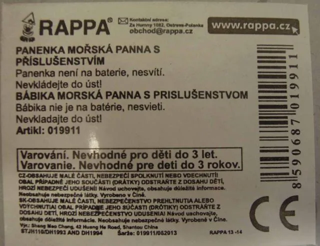 Bambola di plastica «The mini Mermaids» (Rappa)