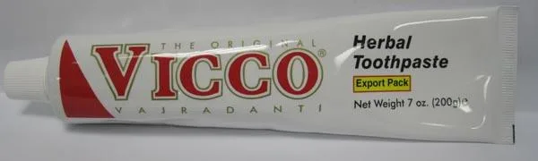 Dentifricio «The Original Vicco Vajradanti Herbal Toothpaste» — foto 4 dell'alert A12/1787/16