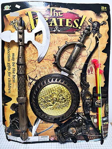 Set di arco giocattolo e freccia «THE PIRATES - Power weapons» (YOU SHENG DA)