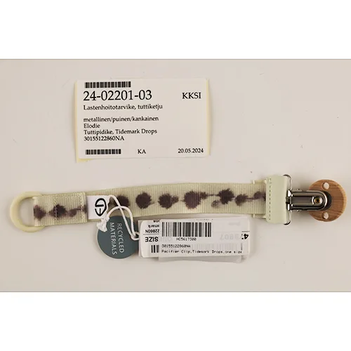 Portasucchietto «Tidemark Drops pacifier clip» (Elodie)