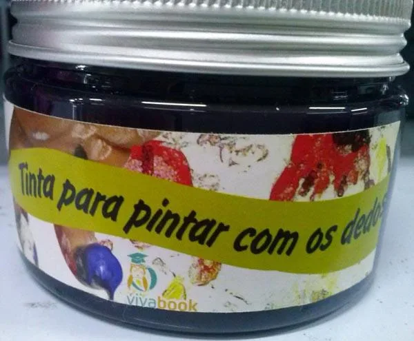 Vernice per dito «Tinta para pintar com os dedos ('Finger paint')» (Vivabook)