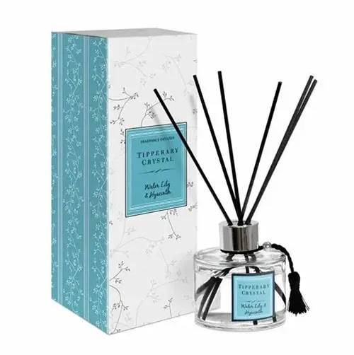 Diffusore di canne profumate «Tipperary Crystal white lily &amp; Hyacinth fragranced reed diffuser» (Tipperary Crystal)