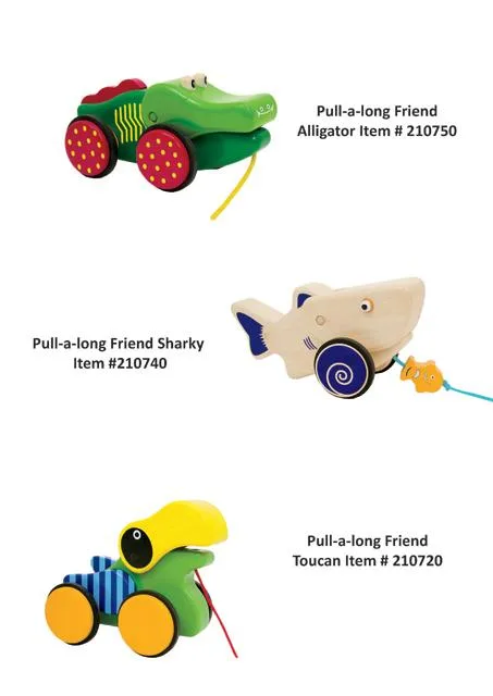 Tira con i giocattoli – Tira-un-long Friends – Toucan, Alligatore, Squalo (Manhattan Toys)