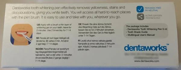 Gel sbiancante dei denti «Tooth Whitening Pen» — foto 2 dell'alert A12/0947/15