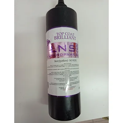Smalto per unghie in gel «TOP COAT BRILLIANT - NO WIPE, MEDIUM TOP COAT BRIL» (LNS LNSHOPNAILS.CZ)