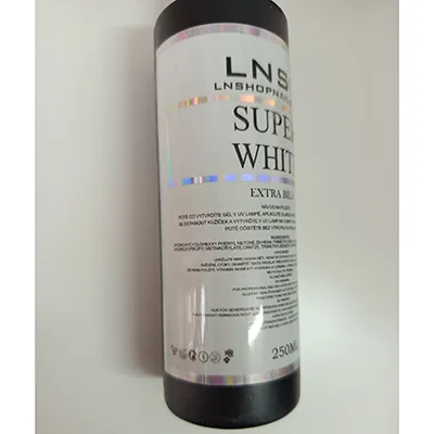 Smalto per unghie in gel «Top gloss, SUPER WHITE EXTRA WHITE» — foto 2 dell'alert SR/00861/26