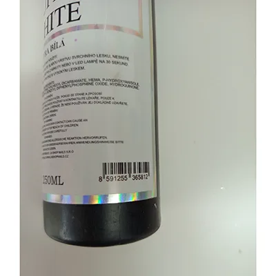 Smalto per unghie in gel «Top gloss, SUPER WHITE EXTRA WHITE» — foto 3 dell'alert SR/00861/26