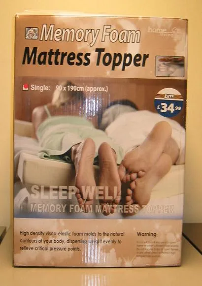 Topper per materassi in schiuma di memoria (Home Living)