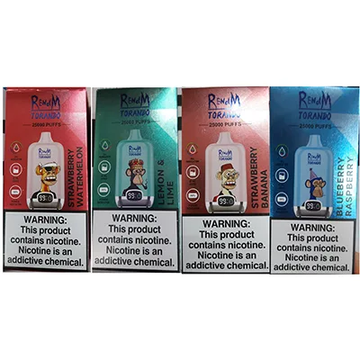 Sigaretta elettronica monouso «TORANDO 25000 PUFFS, Nicotine 3 %, 21 ML ELIQUID» (RENdM)